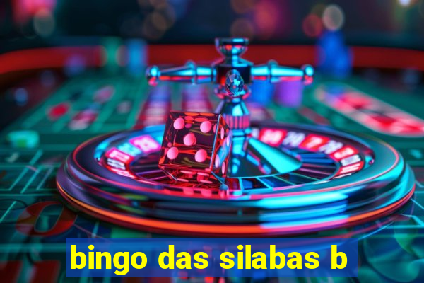 bingo das silabas b