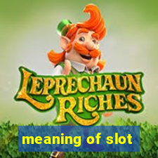 meaning of slot