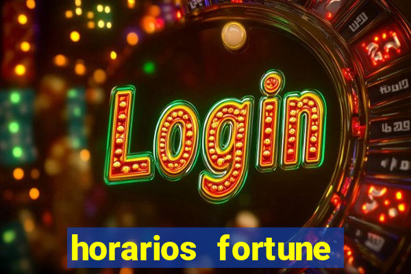 horarios fortune tiger hoje