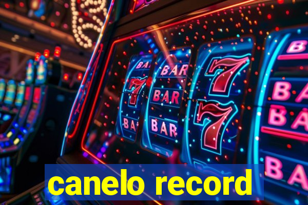 canelo record