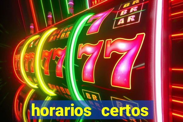 horarios certos para jogar fortune tiger