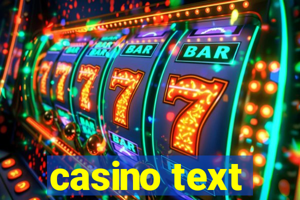 casino text