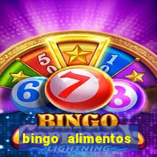 bingo alimentos para imprimir