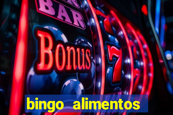 bingo alimentos para imprimir