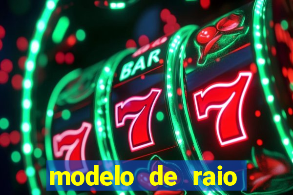 modelo de raio para imprimir