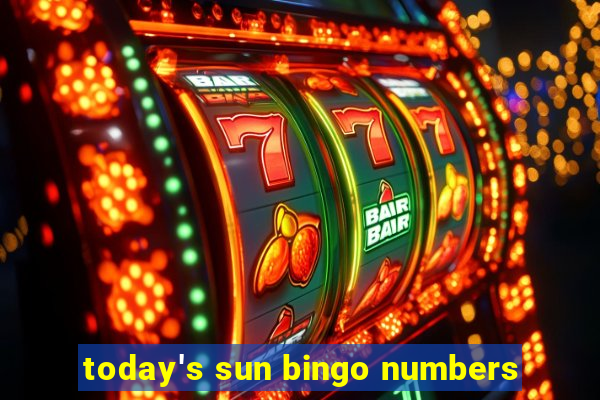 today's sun bingo numbers