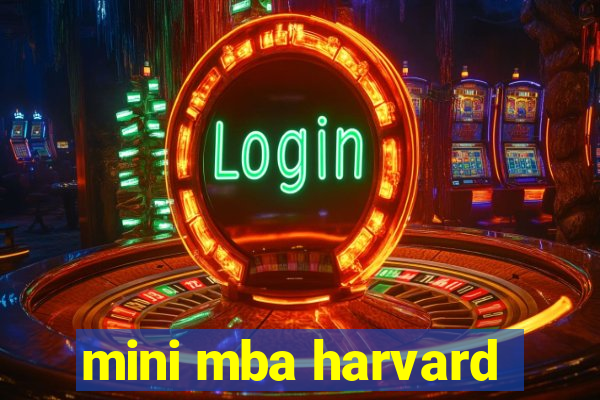 mini mba harvard