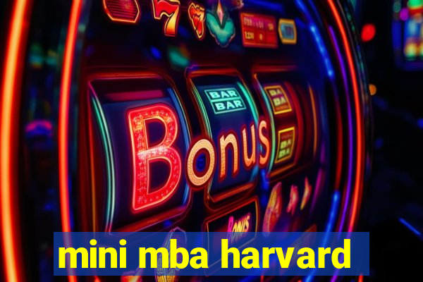 mini mba harvard