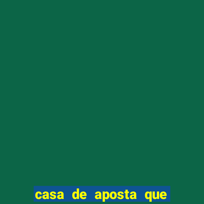 casa de aposta que aceita cartao