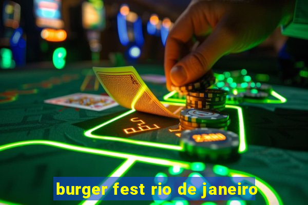 burger fest rio de janeiro