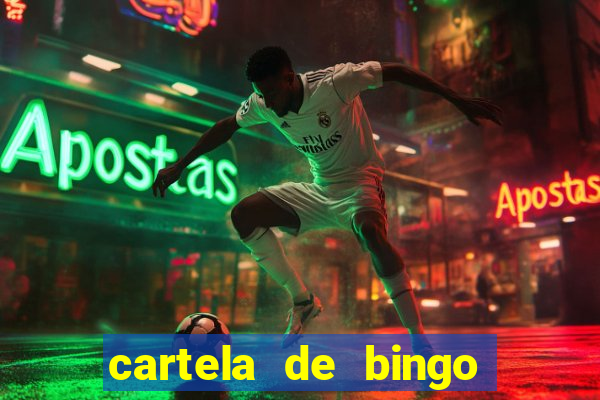 cartela de bingo cha de panela