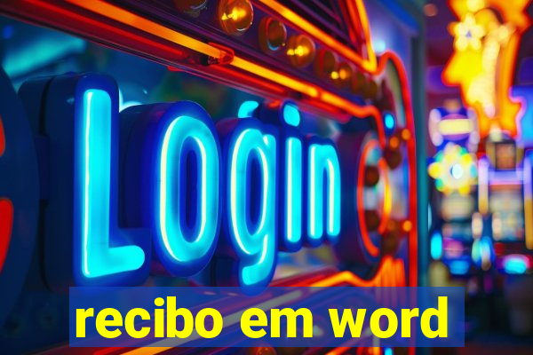 recibo em word