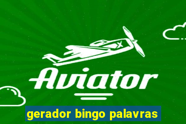 gerador bingo palavras