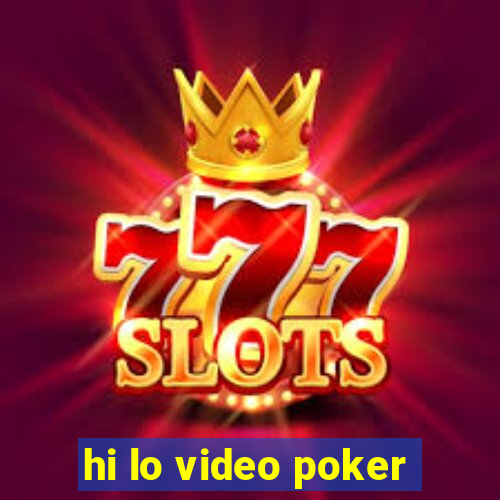 hi lo video poker