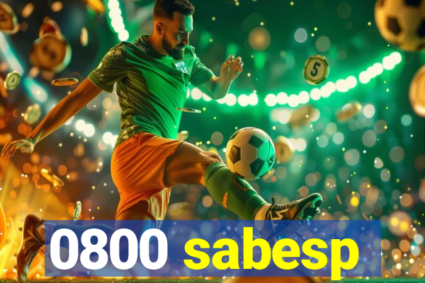 0800 sabesp