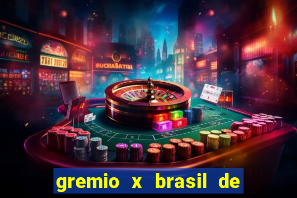 gremio x brasil de pelotas palpite