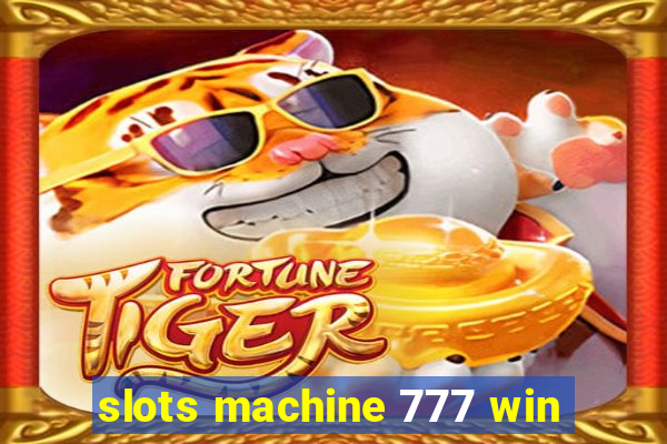 slots machine 777 win