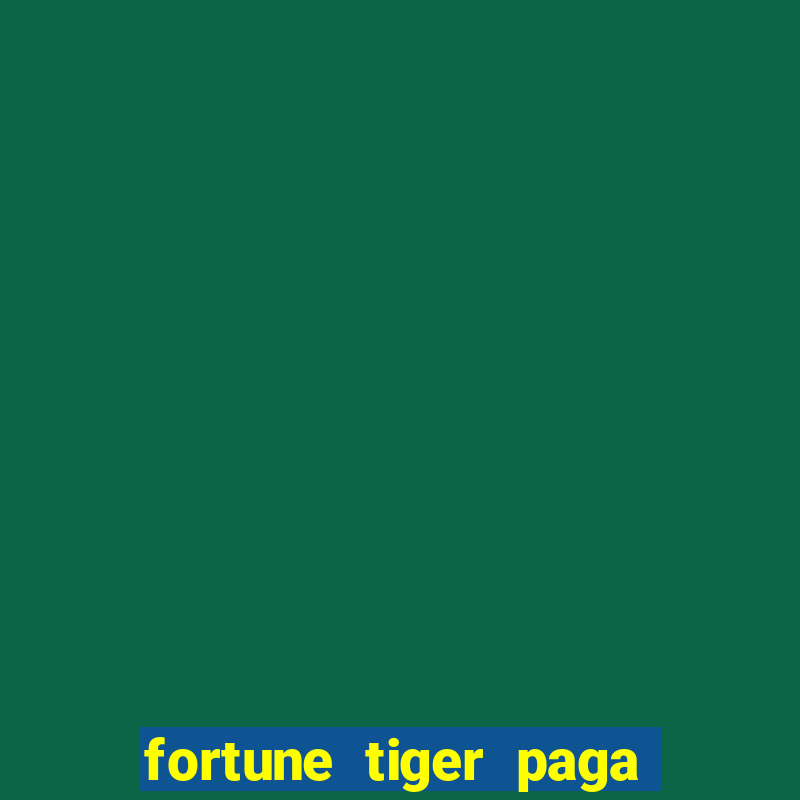 fortune tiger paga que horas