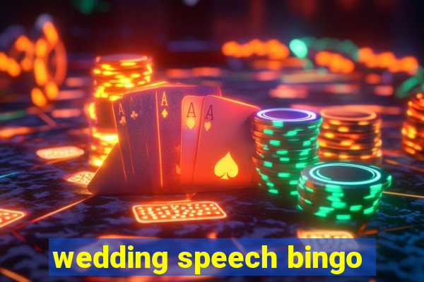 wedding speech bingo