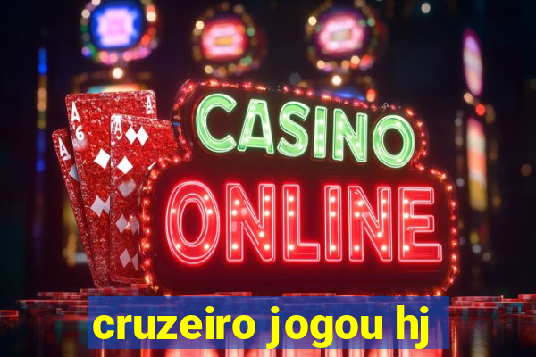 cruzeiro jogou hj