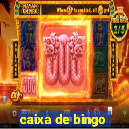 caixa de bingo