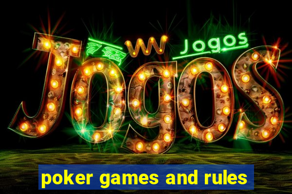 poker games and rules