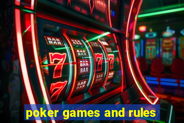 poker games and rules