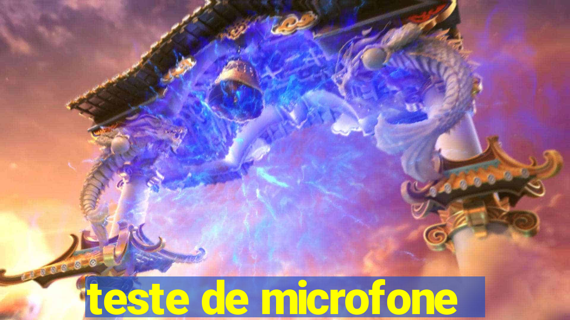 teste de microfone