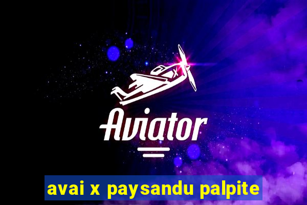 avai x paysandu palpite