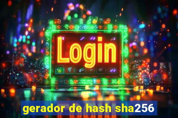 gerador de hash sha256