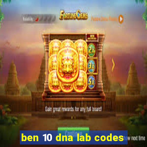 ben 10 dna lab codes