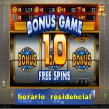 horario residencial das flores