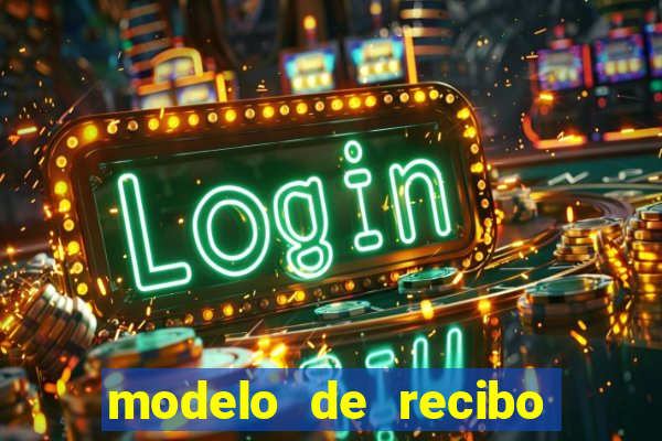 modelo de recibo de pagamento autonomo