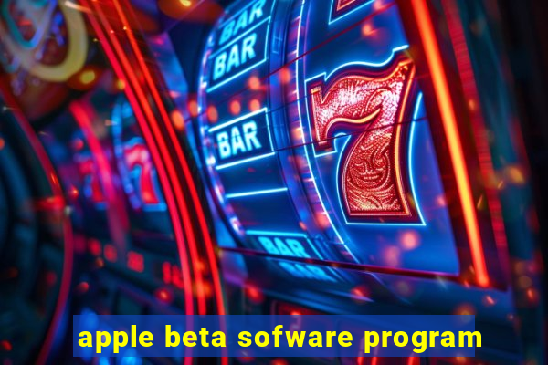 apple beta sofware program