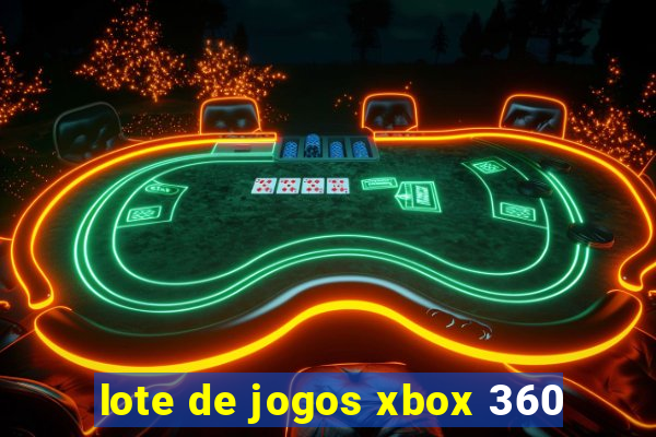 lote de jogos xbox 360