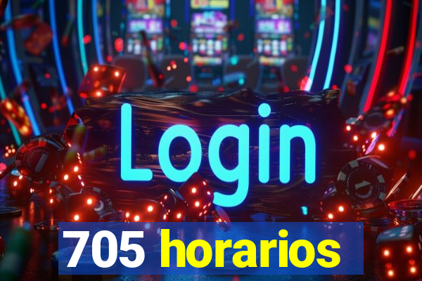 705 horarios