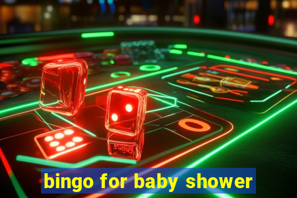 bingo for baby shower