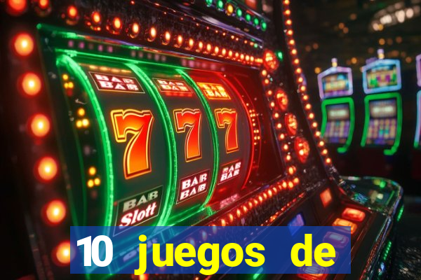 10 juegos de casino nombres