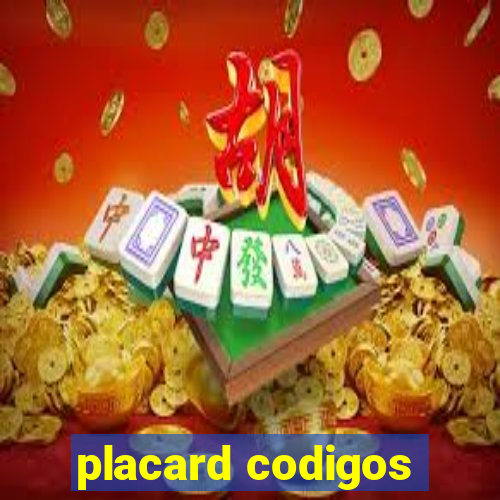 placard codigos