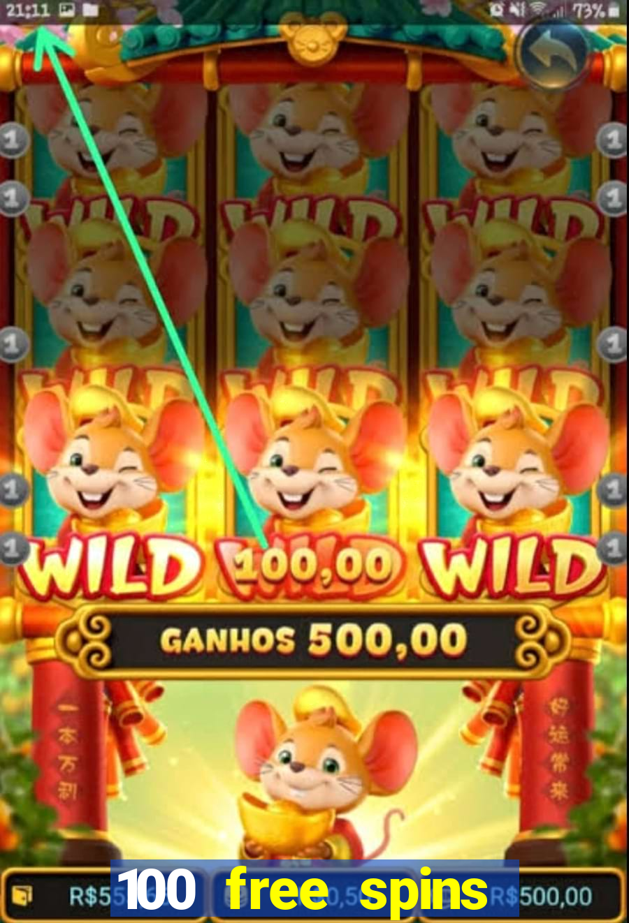 100 free spins resorts casino