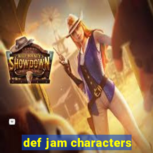 def jam characters