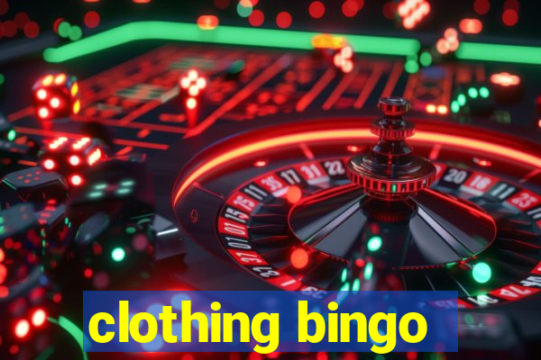 clothing bingo