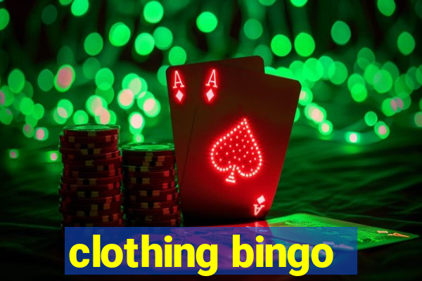 clothing bingo