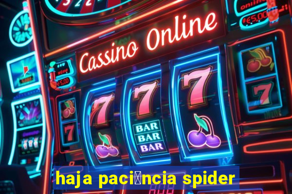 haja paci锚ncia spider