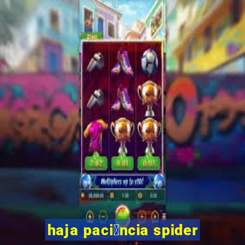 haja paci锚ncia spider