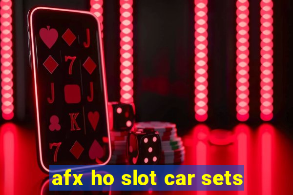 afx ho slot car sets