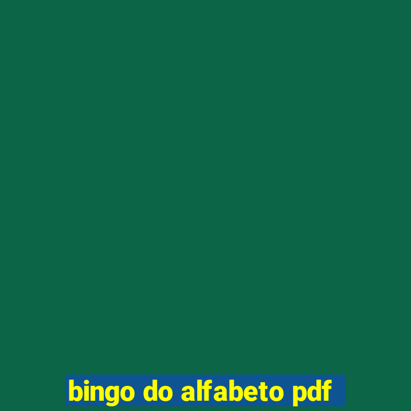 bingo do alfabeto pdf