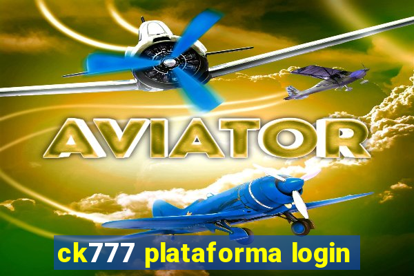 ck777 plataforma login