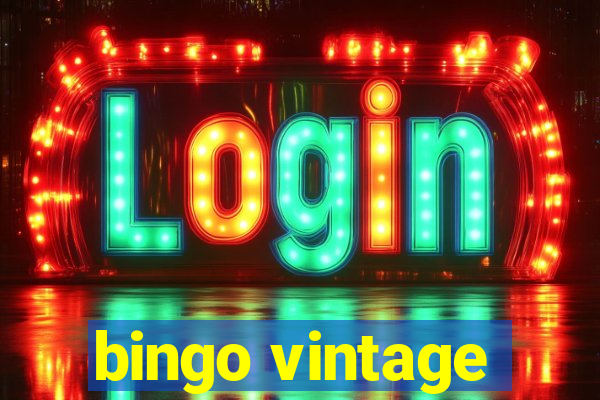 bingo vintage