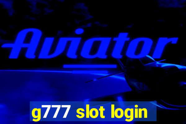 g777 slot login